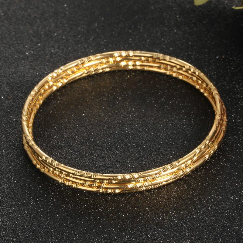 Модные простые золотые браслеты на запястье для женщин популярные открытые