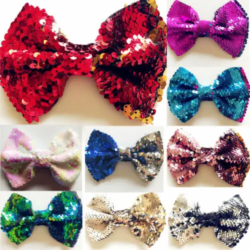 Заколка для волос с блестками и бантом маленьких девочек|Аксессуары волос| |