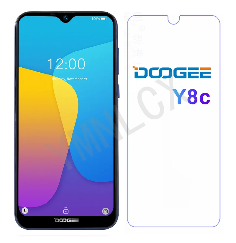 Закаленное стекло для защиты экрана DOOGEE Y8 C 2.5D 9H Premium закаленное Для Plus Защитная