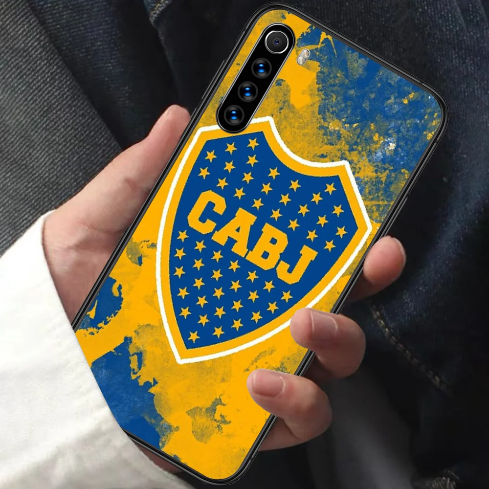 

Boca Juniors Soccer Phone Case For XIAOMI Redmi Note 5 7 8 T 9 6A 7A 8A 9S K 20 30 Pro black Cover Luxury Hoesjes Silicone Cell