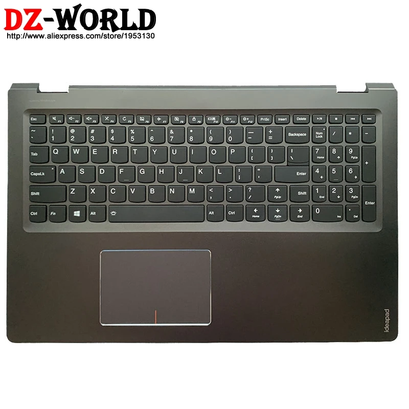 Precio Carcasa Nueva C Cubierta Superior Con Reposamanos Con Teclado Inglés Retroiluminado Touchpad Para Lenovo Flex 4-1570 1580 Laptop 5CB0L45988