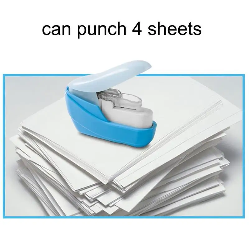 

No Nails Stapling Machine Mini Kawaii Book Stapler Supplies Office Stapleless Stapler 5*2.5*5cm Paper Z9F4