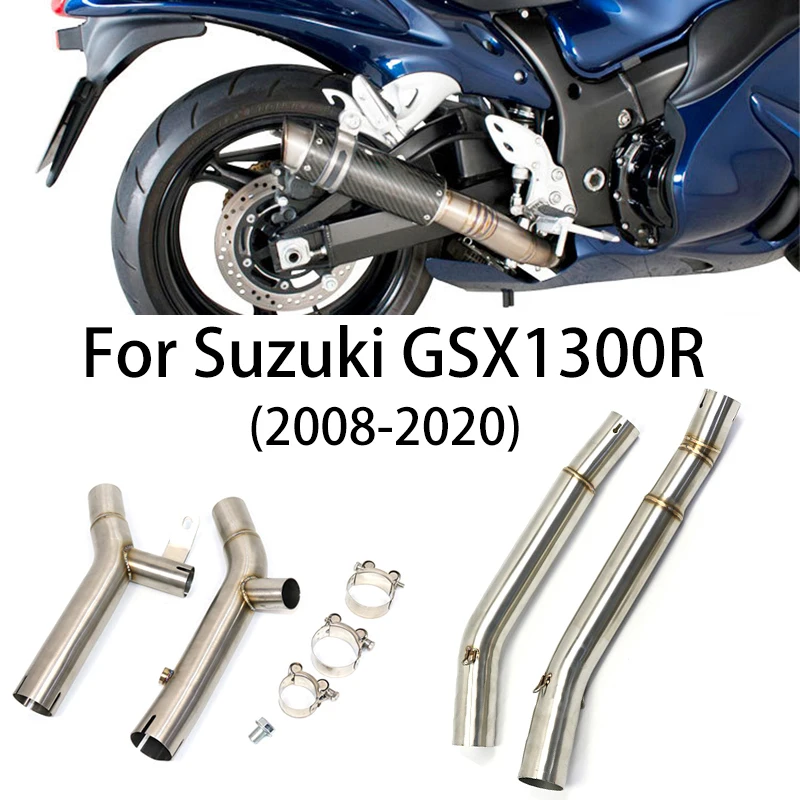 

Modified For Suzuki Hayabusa GSX1300R GSXR1300 Hayabusa 2008 - 2017 Motocross Exhaust Middle Link Pipe Tube Pit Bike Escape