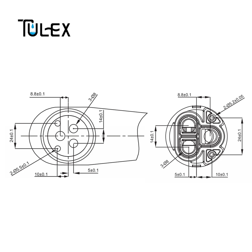 TULEX 40 мм Баланс давления роторный Тип Керамический дисковый смеситель кран картридж с дистрибьютором с фильтром Запасная часть
