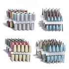 Набор силиконовых фрез для маникюра, набор из 10 насадок для маникюра с резиновыми насадками, вращающийся электрический Фрезерный резак, инструменты для заусенцев