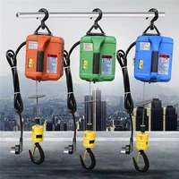 500kg portable electric winch hand winch traction block electric steel wire rope lifting hoist towing rope