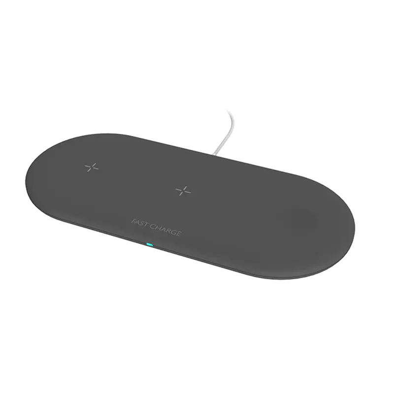 Black 3 в 1 лучшее Беспроводное зарядное устройство для Iphone и Apple Watch 4 Airpods 10 Вт быстрая Беспроводная Накладка для iPhone 11 PRO X XR 8 samsung note 10 - Цвет: Black