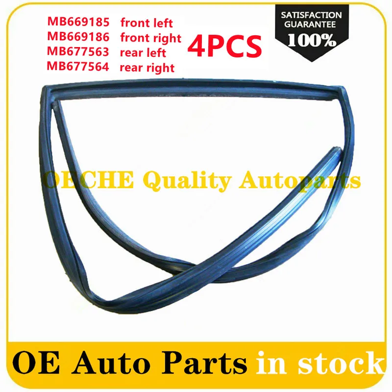 Резиновая уплотнительная лента Runchannel для передней левой и задней двери окна Pajero