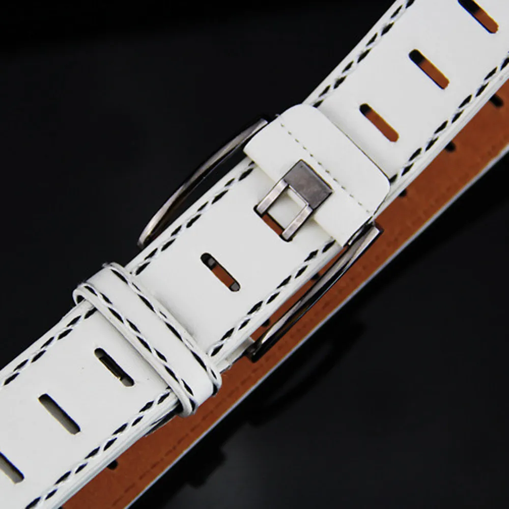 Fashion Men Belt Casual Leather Smooth Girdle Buckle Waistband Leisure Business Work Strap Newly Style мужские#50 | Аксессуары