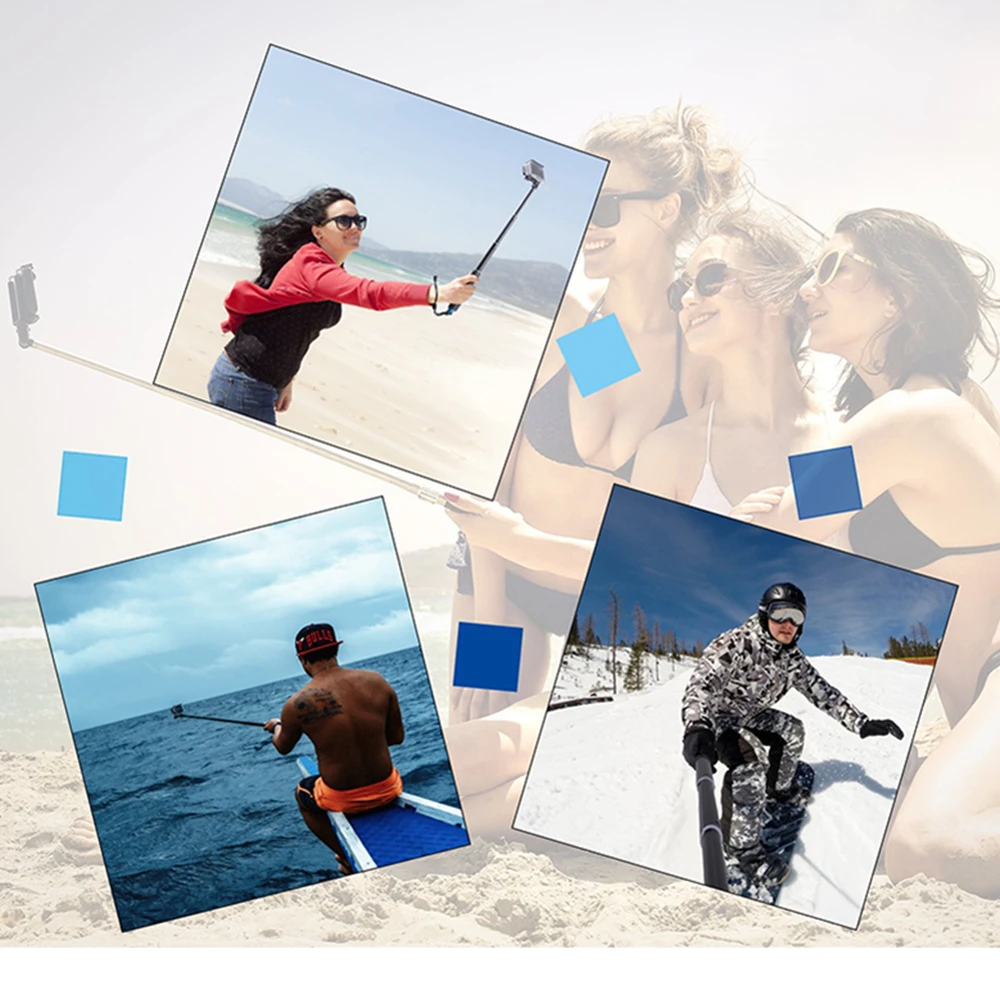 29 дюймов Алюминий с Bluetooth Контролируемая ручным моноподом для экшн Камеры GoPro Hero 9