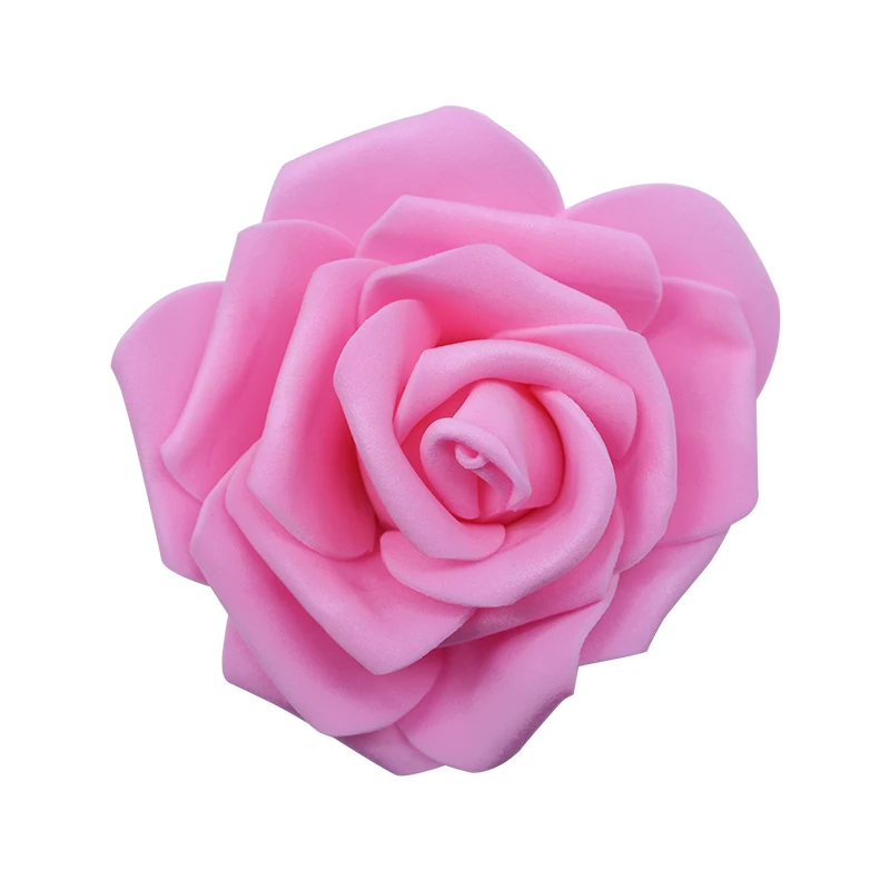 pink 30 шт./лот 8 см Искусственный цветок PE поролоновые головки роз для декоративный венок свадебное мероприятие вечерние украшения товары для домашнего сада 9 - Цвет: pink