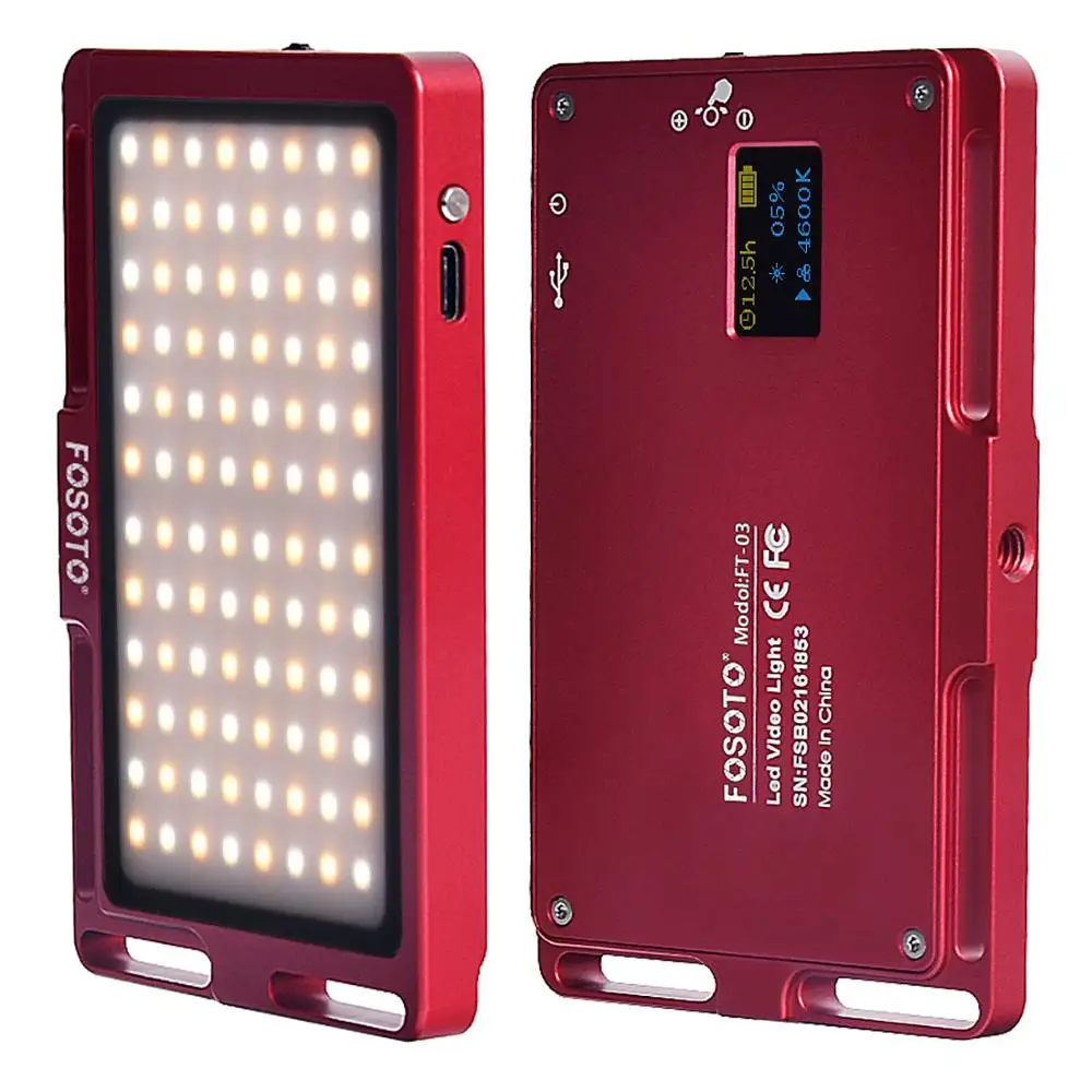Fusitu FT-03 мини светодиодный светильник-панель 3500 k-5700 k 96 Светодиодный