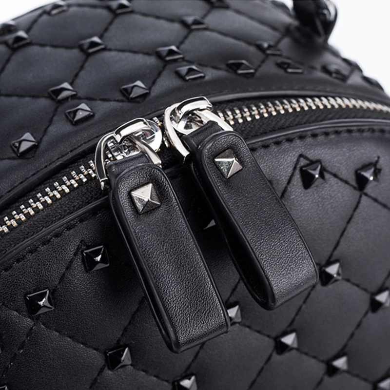 

Real Pigskin Handmade Rivet Decoration handbag for Women 2020 New High Quality Single Shoulder Messenger Large Capacity Bag cc