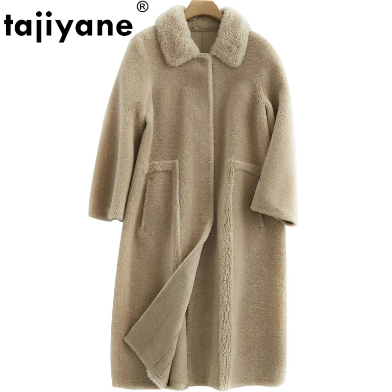 

Пальто из натурального меха, шерстяная куртка, осенне-зимнее пальто, женская одежда, 2020, корейский стиль, овчина, замшевая подкладка, женские...