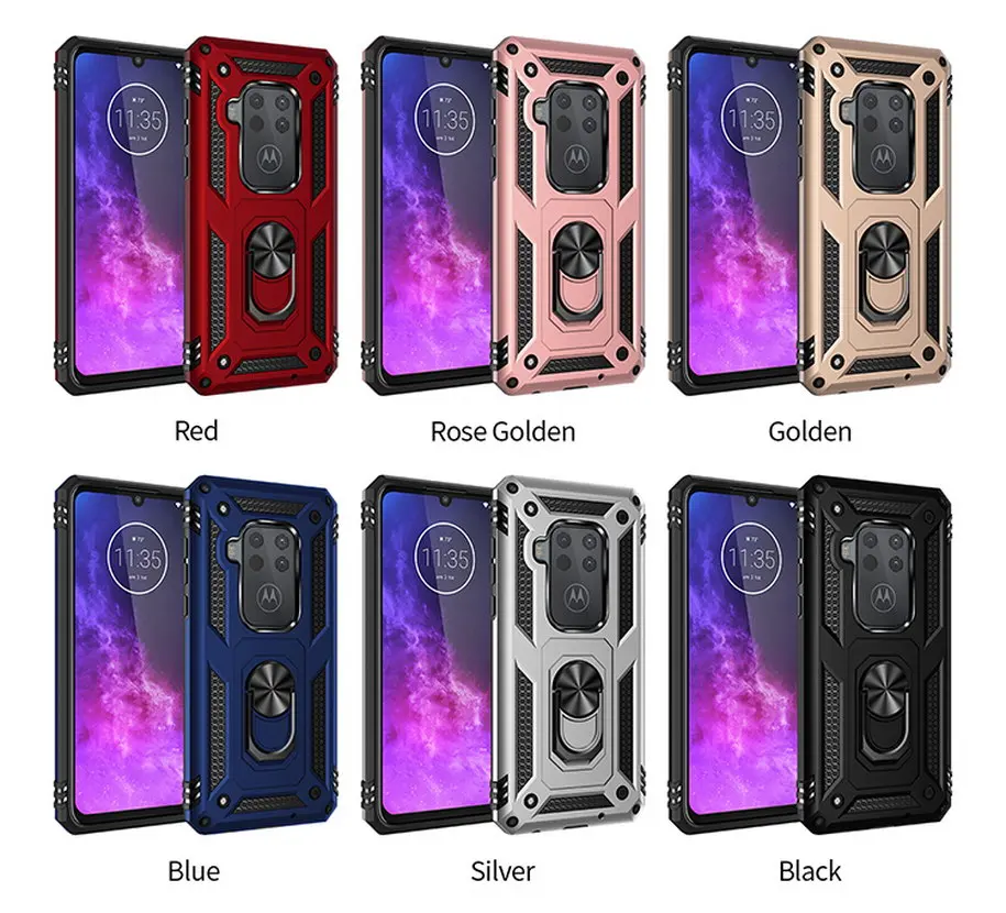 Роскошный противоударный чехол для Motorola MOTO E6 G7 силиконовый гибридный power Play