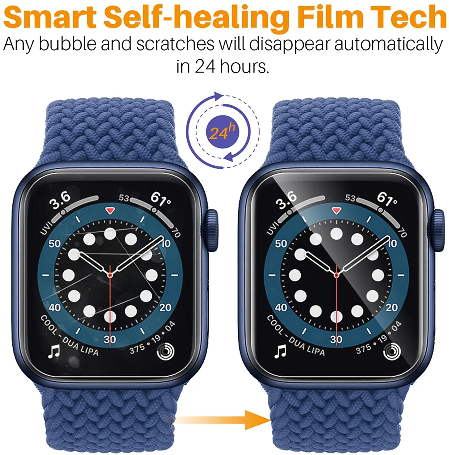 

Hd Film Voor Apple Horloge Screen Protector 44Mm 40Mm 42Mm 38Mm (Niet Gehard Glas) iwatch Protector Apple Horloge Serie 3 4 5 6