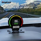 Цифровой датчик скорости GEYIREN P15, автомобильный измеритель давления OBD2, с ЖК дисплеем