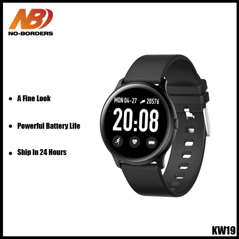 

Смарт-часы Kw19 мужские, с пульсометром, для занятий спортом, активные часы для samsung, Смарт-часы для женщин, huawei