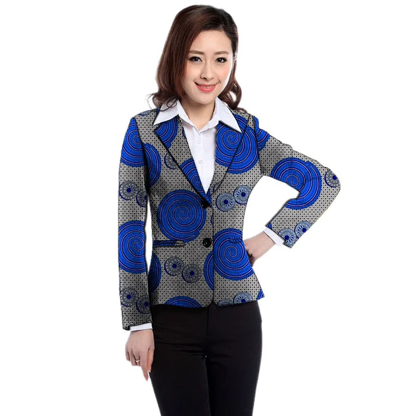 Африканский принт женские блейзеры официальный костюм традиционное Африканское