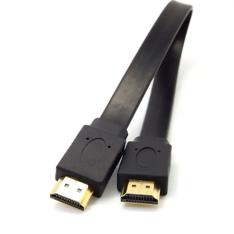 

Высококачественный Full HD короткий HDMI совместимый кабель Поддержка 3D штекер-штекер плоский кабель Шнур для аудио видео HD TV 30 см 50 см