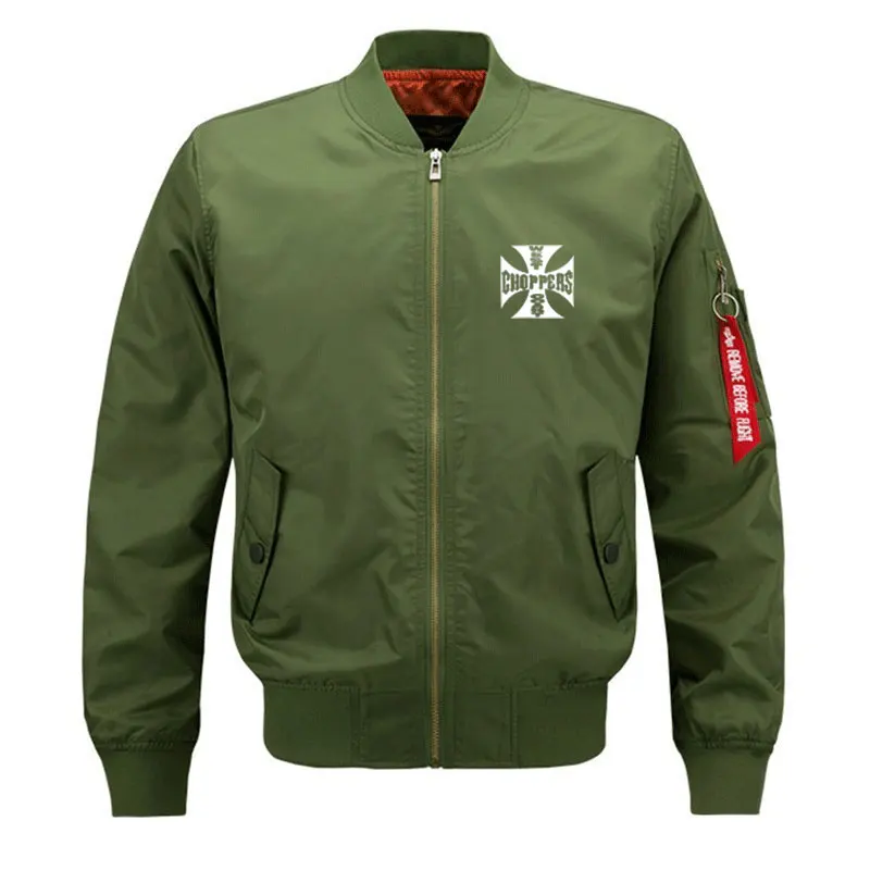 Мужские летающие куртка уличная Slim Fit летать пилота для мужчин West Coast Choppers