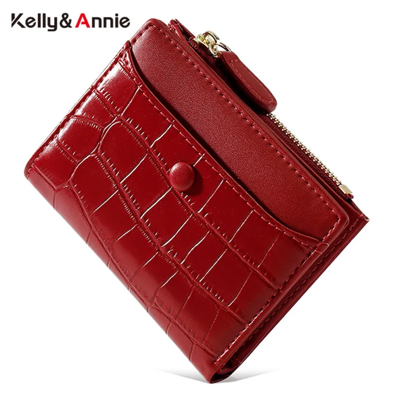 Новый Модный маленький кошелек для женщин кредитница на молнии с кармашком монет