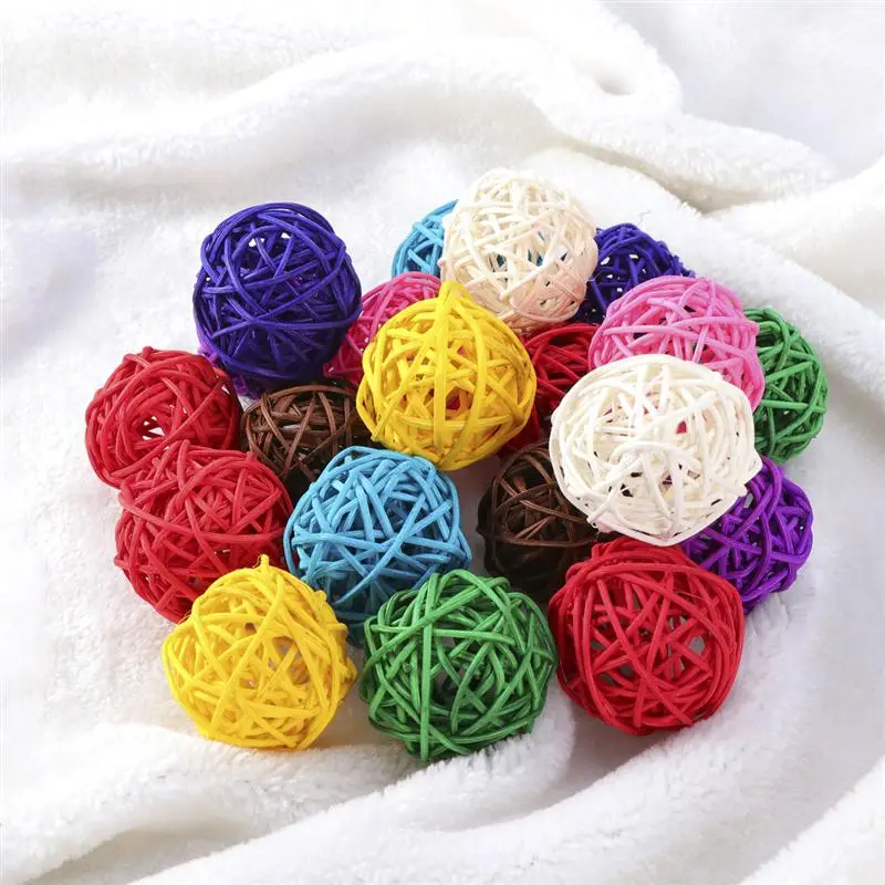 10 шт плетеные Ротанговые шары Свадебные Рождественские Подвесные Украшения для