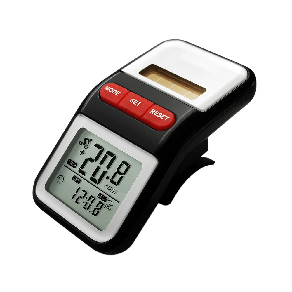

Bike Speedometer Solar Battery Powered Bicycle Computer Compact Waterproof Digital Bicycle Stopwatch Bicycle Accessories