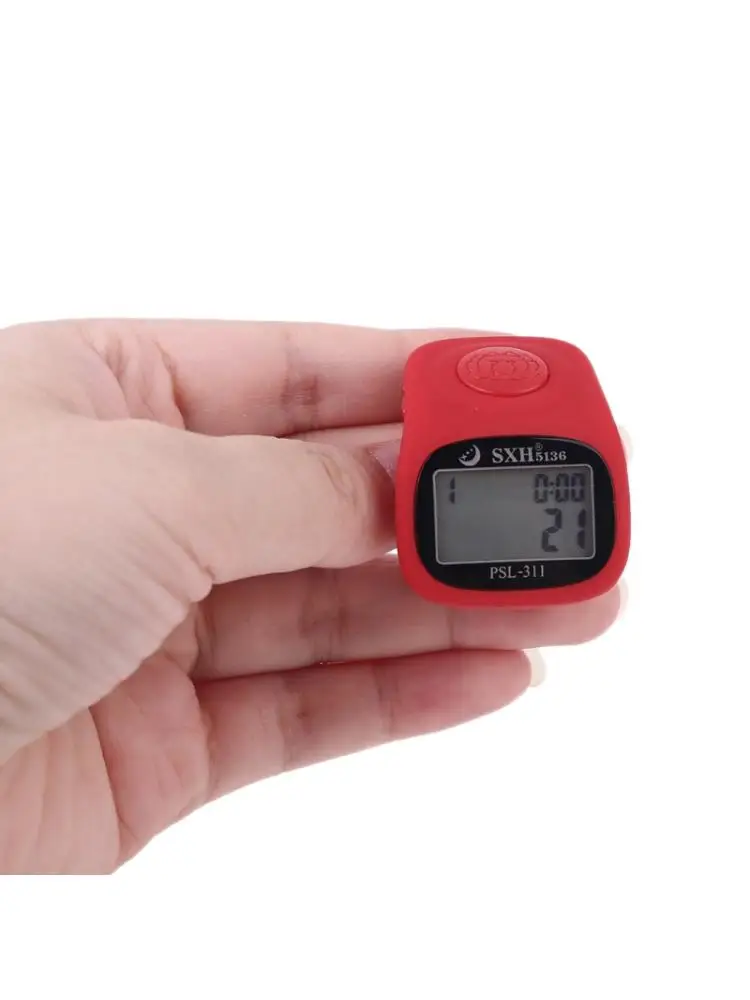 6 цифровых счетчиков пальцев 8 каналов w подсветка Время молитва Силиконовое