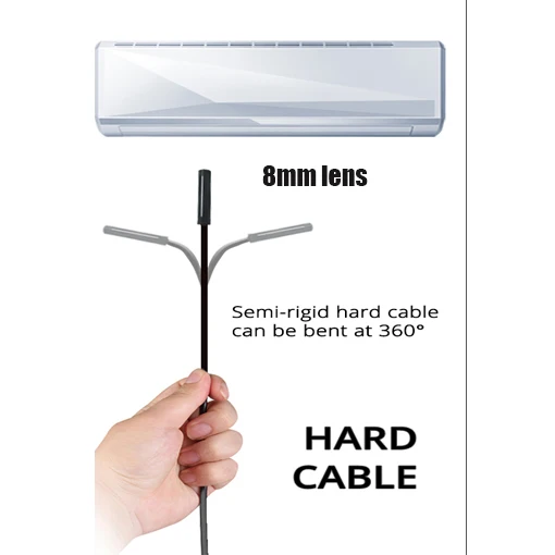 

5.5mm 8mm Lens Endoscope Camera Snake Semi Rigid Cable LED Light Waterproof USB Camera For Android Phone Pad PC Borescope