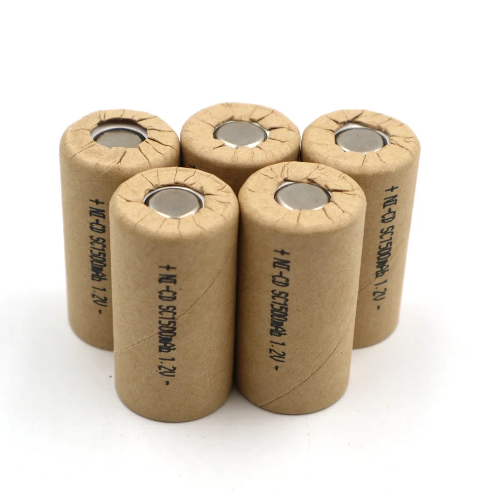 10 шт. SC1500mAh 1 2 V Перезаряжаемые Ni-CD Батарея высокая скорость разряда 10C для Мощность