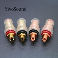 yivosound hi end hifi gold plated red copper audio accessories power amplifier socket speaker power amplifier