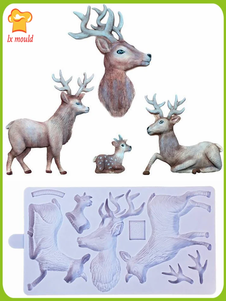 Рождественские олени искусственные украшения для шоколада | Дом и сад