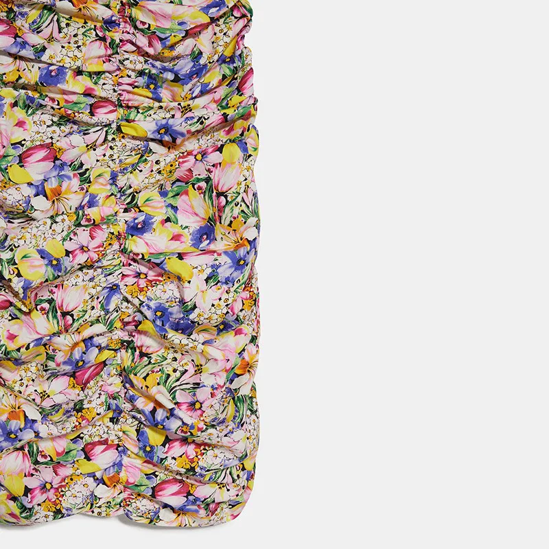 Женское платье Весна/Лето 2020 новое модное милое плиссированное с цветочным