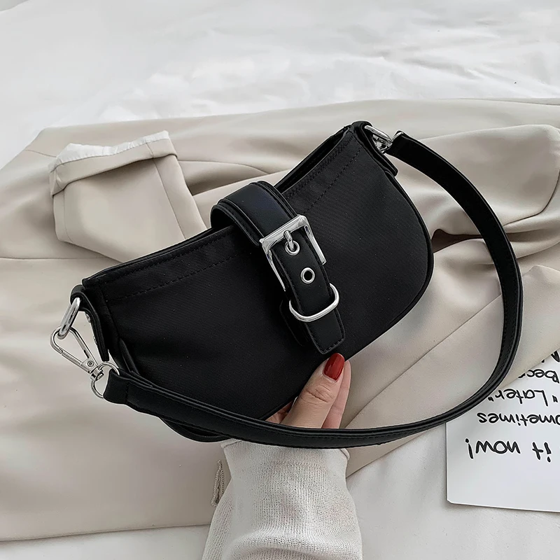 

2021 New Woman Shoulder Bag High Quality PU Chain Diagonal Small Bag Luxury Designer Handbag Underarm Bag 2021 Summer Female Bag