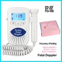 rz fetal doppler ultrasound sound baby heartbeat monitor detector led digital prenatal pocket fd 100 fetal doppler