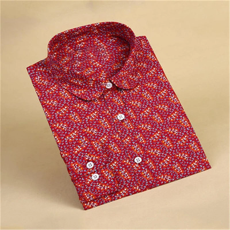 Женская винтажная блузка Dioufond хлопковая Повседневная рубашка с длинным рукавом