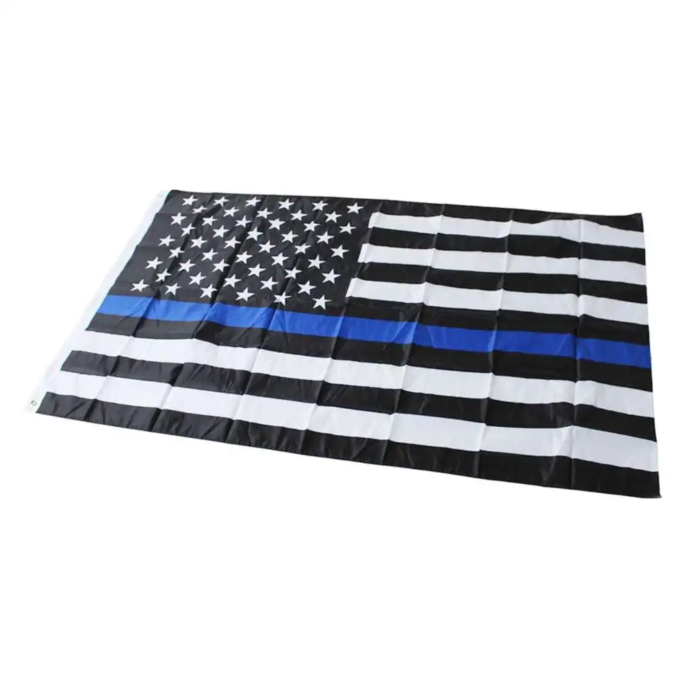 Американский флаг 90x150 см штата Миссисипи с синей линией полицейский Флаг США
