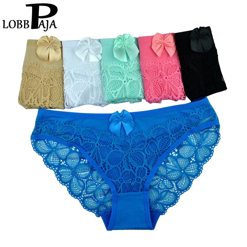 6 шт./Лот женские хлопковые трусы с кружевом и низкой посадкой|Женские трусики| |