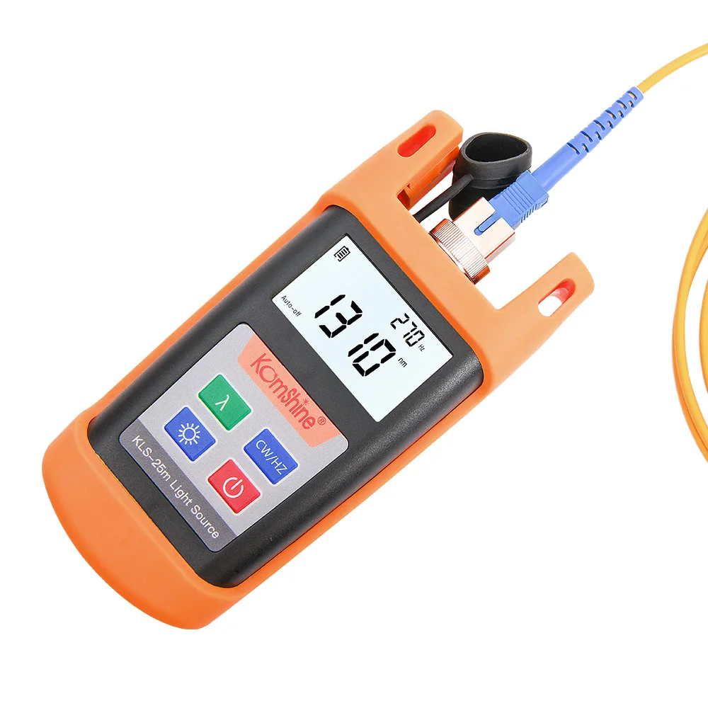 Handheld LED Function 1310/1550nm Singlemode Optical Laser Source Komshine KLS-25M-S Fiber Optic Light with SC | Мобильные телефоны