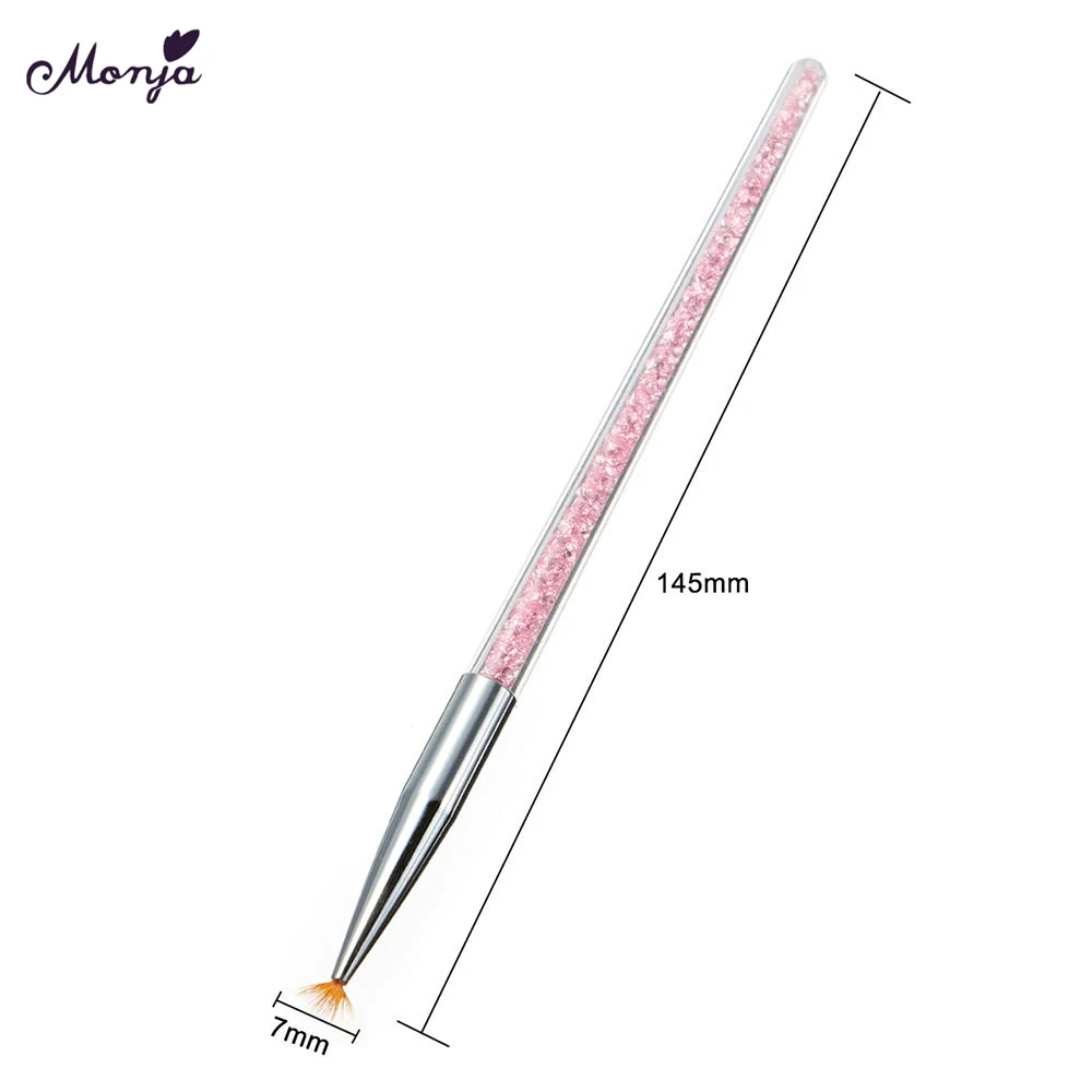 

6/7pcs Crystal Acrylic Nail Art Painting Brush UV Gel Painting Drawing Manicure Polish Painting Brush Tips Design Pen