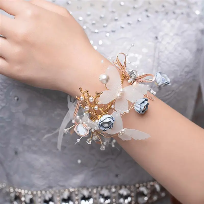 1 шт бутоньерка на запястье для подружки невесты Свадебная повязка цветок