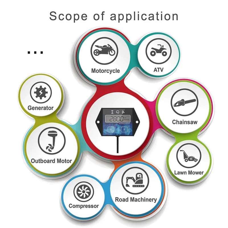 Тахометр ONEWELL 2019 с автономным двигателем цифровой тахометр для обслуживания