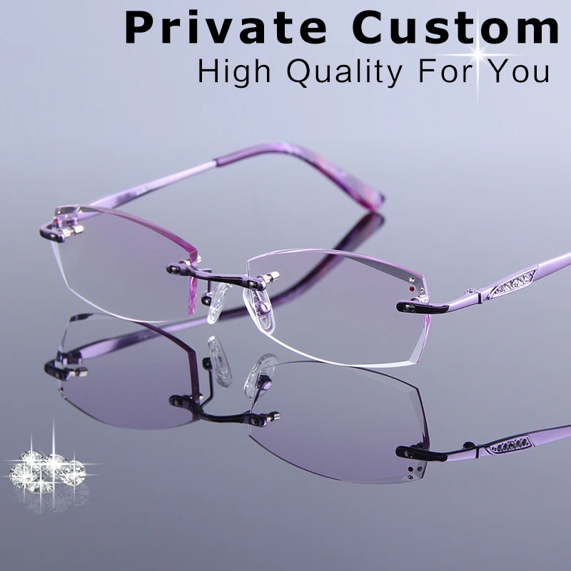 Женские очки без оправы модные дизайнерские для очков оптические чтения по
