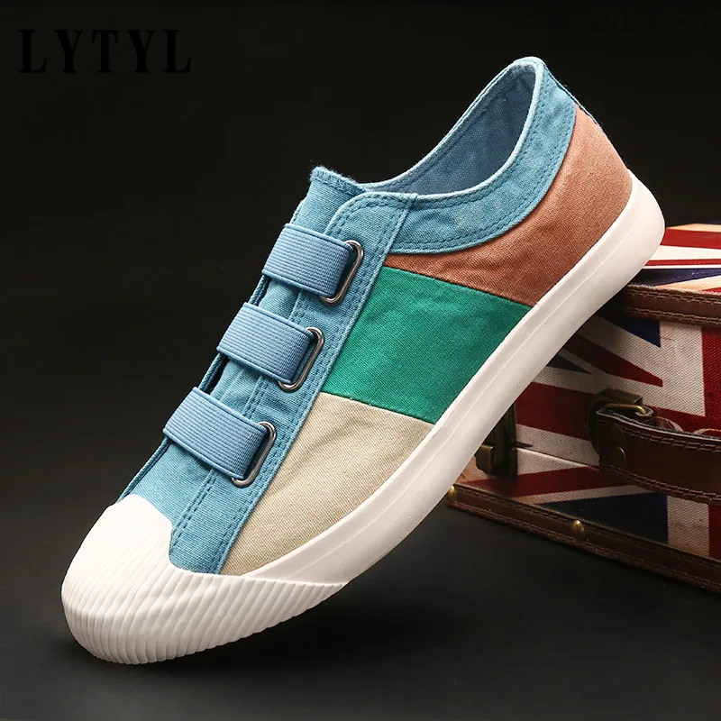 

Men Casual Shoes Fashion Men Loafers Moccasins Slip On Men's Flats Canvas Driving Shoes B20-112