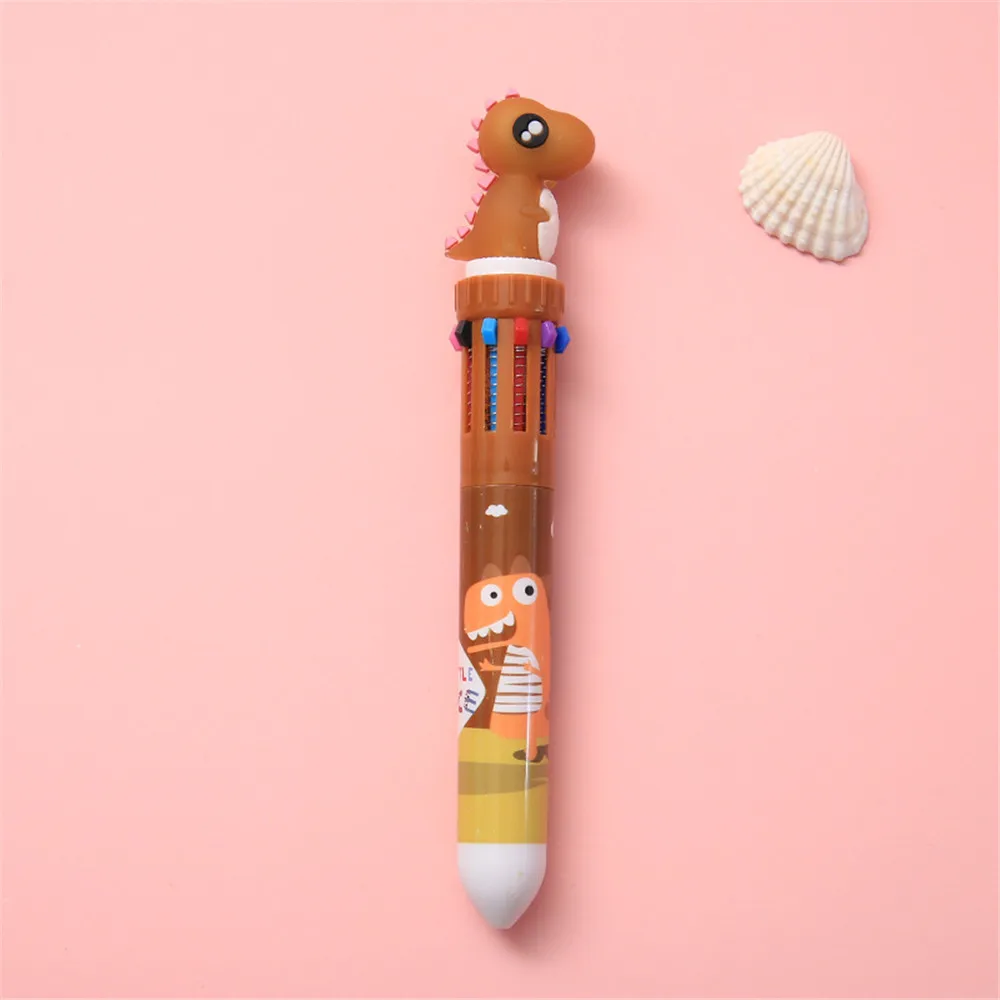

10 Colors Ballpoint Pen Kawaii Stationery Cute Novelty Pen Student Writing Gel Pens Learning Office Supplies