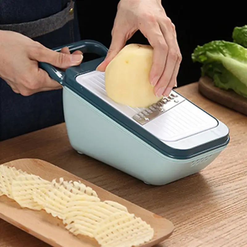 

Кухня инструмент Нержавеющая сталь лезвие измельчитель мульти-Функция устройство резки овощей и фруктов из нержавеющей стали картофеля ч...