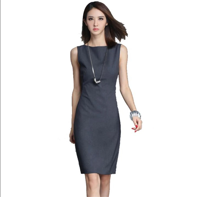 Женское летнее офисное приталенное платье женское весеннее карандаш большого