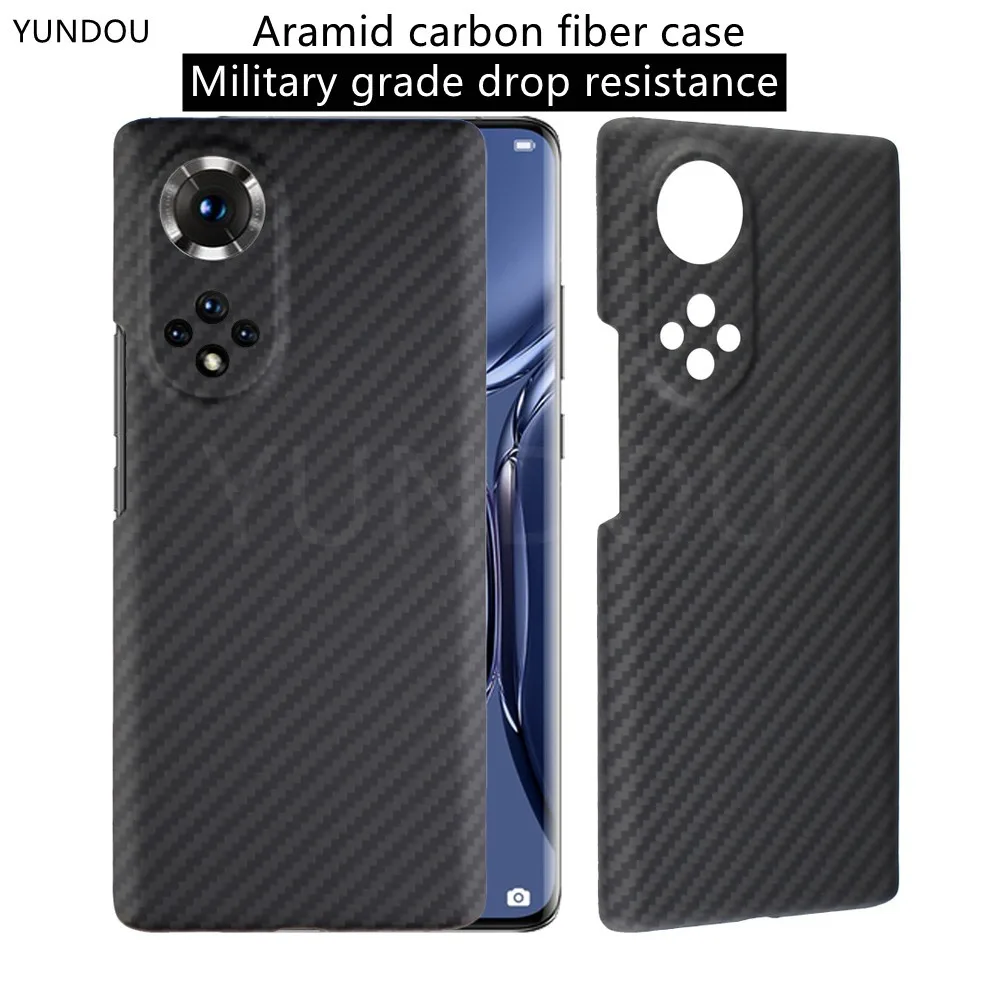 

Чехол из углеродного волокна для телефона huawei honor 50 pro, ультратонкий противоударный защитный жесткий чехол из арамидного волокна для honor 50pro, ...