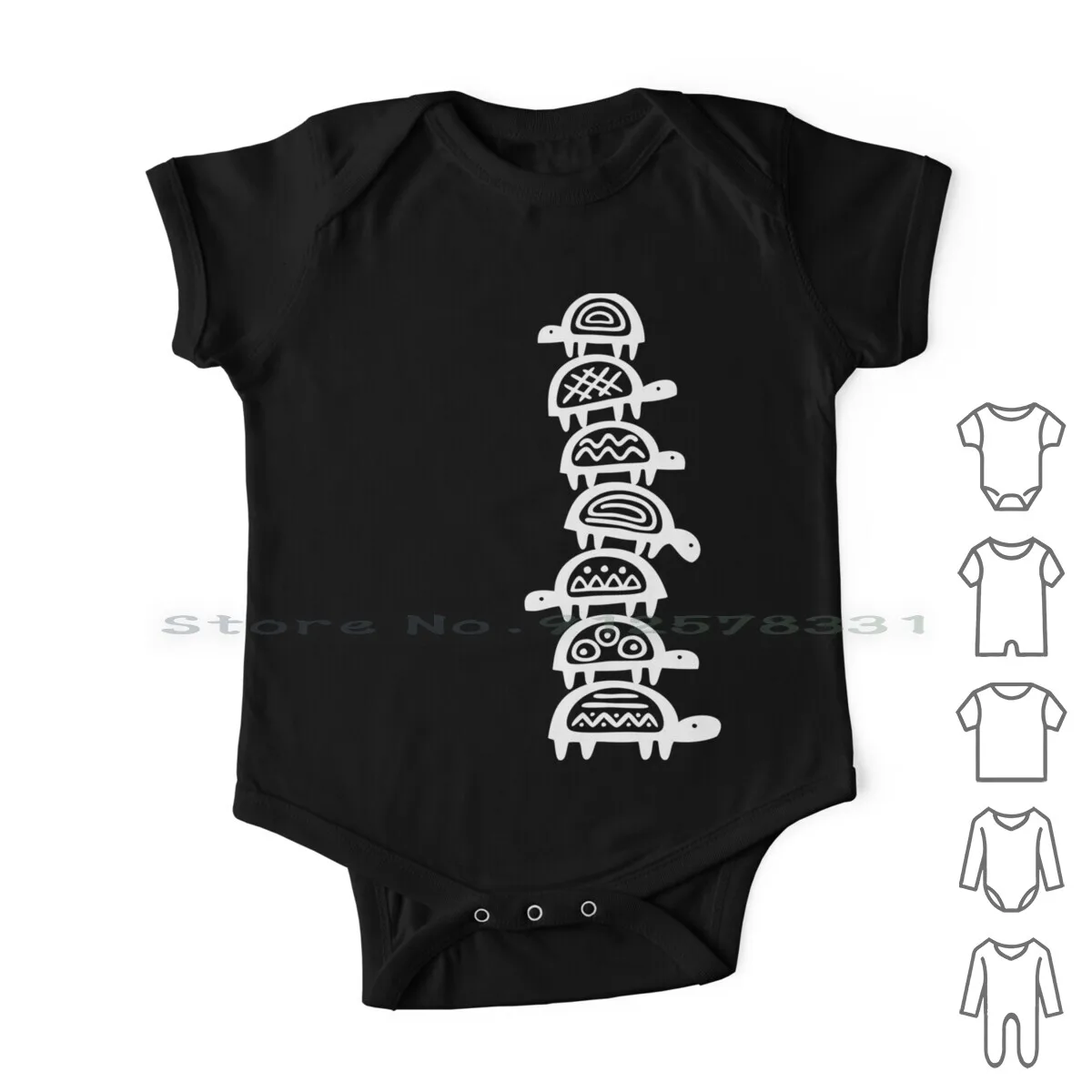 

Детский хлопковый комбинезон с принтом «Черепашки»